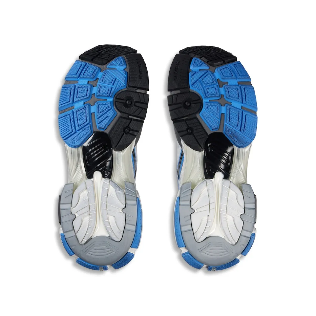 Men's Runner Sneaker in Blue/white/grey