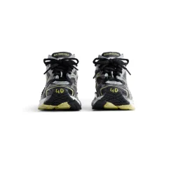 Men's Runner Sneaker in Grey/yellow/white