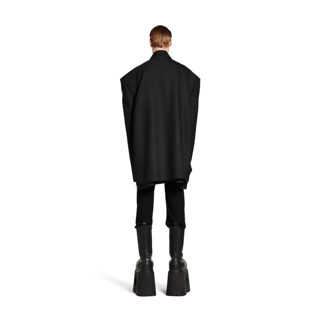 Men's Seamless Tailored Jacket in Black
