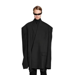 Men's Seamless Tailored Jacket in Black
