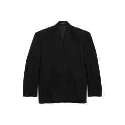 Men's Seamless Tailored Jacket in Black