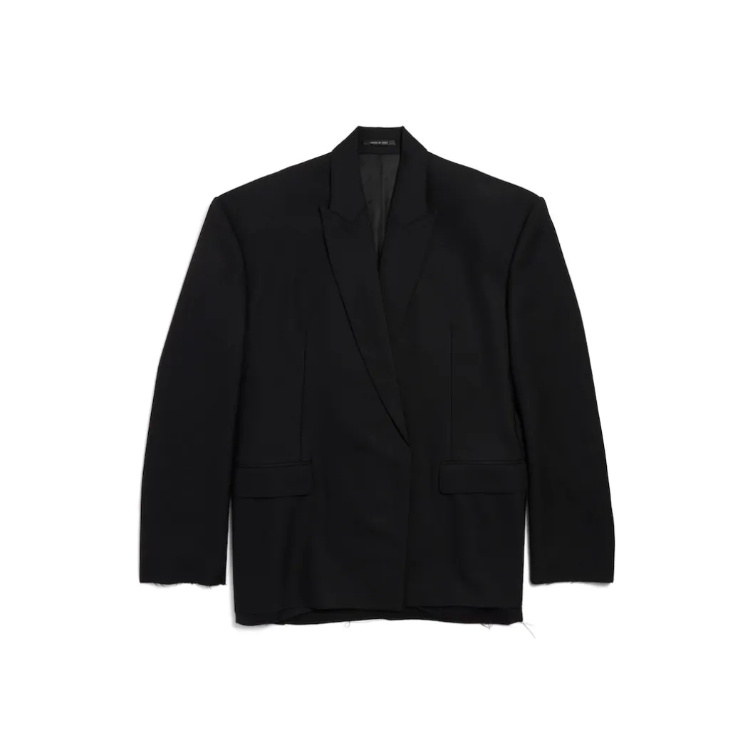 Men's Seamless Tailored Jacket in Black