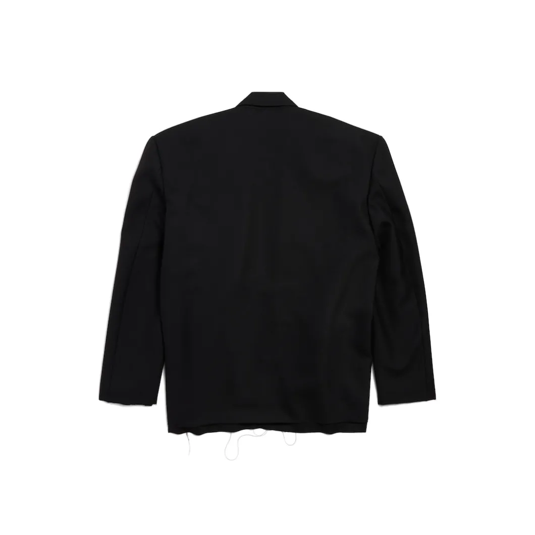 Men's Seamless Tailored Jacket in Black