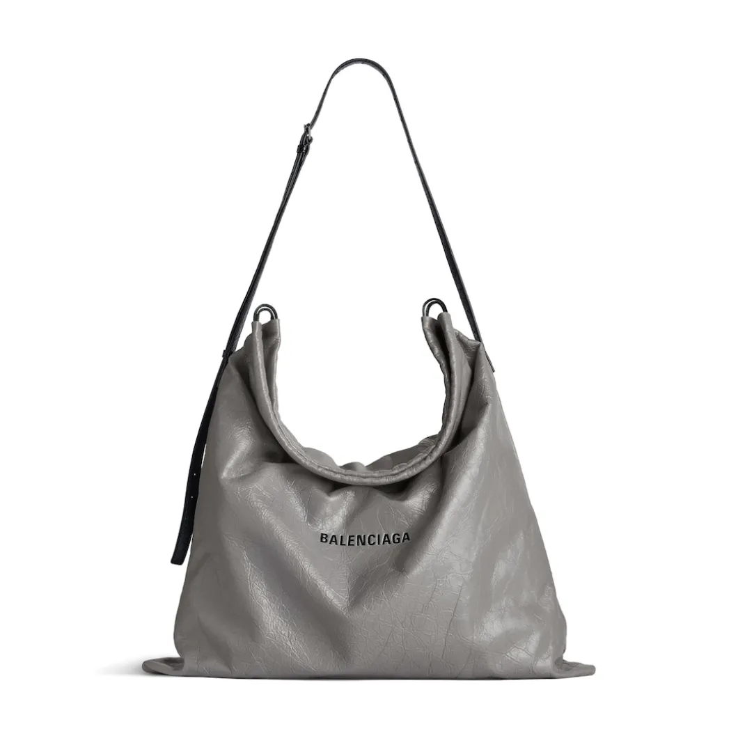 Men's Shopper Large Dust Bag Crossbody Pouch in Grey