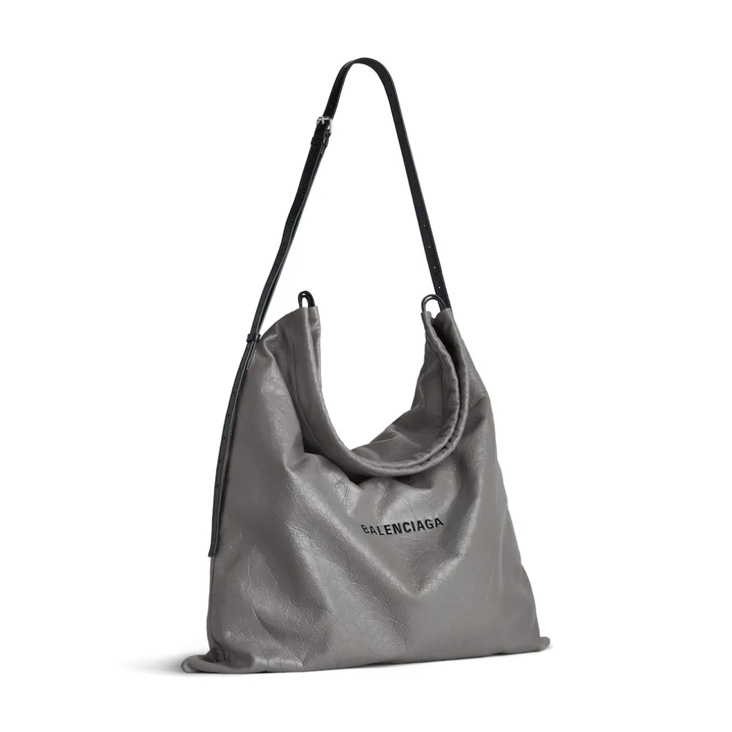 Men's Shopper Large Dust Bag Crossbody Pouch in Grey