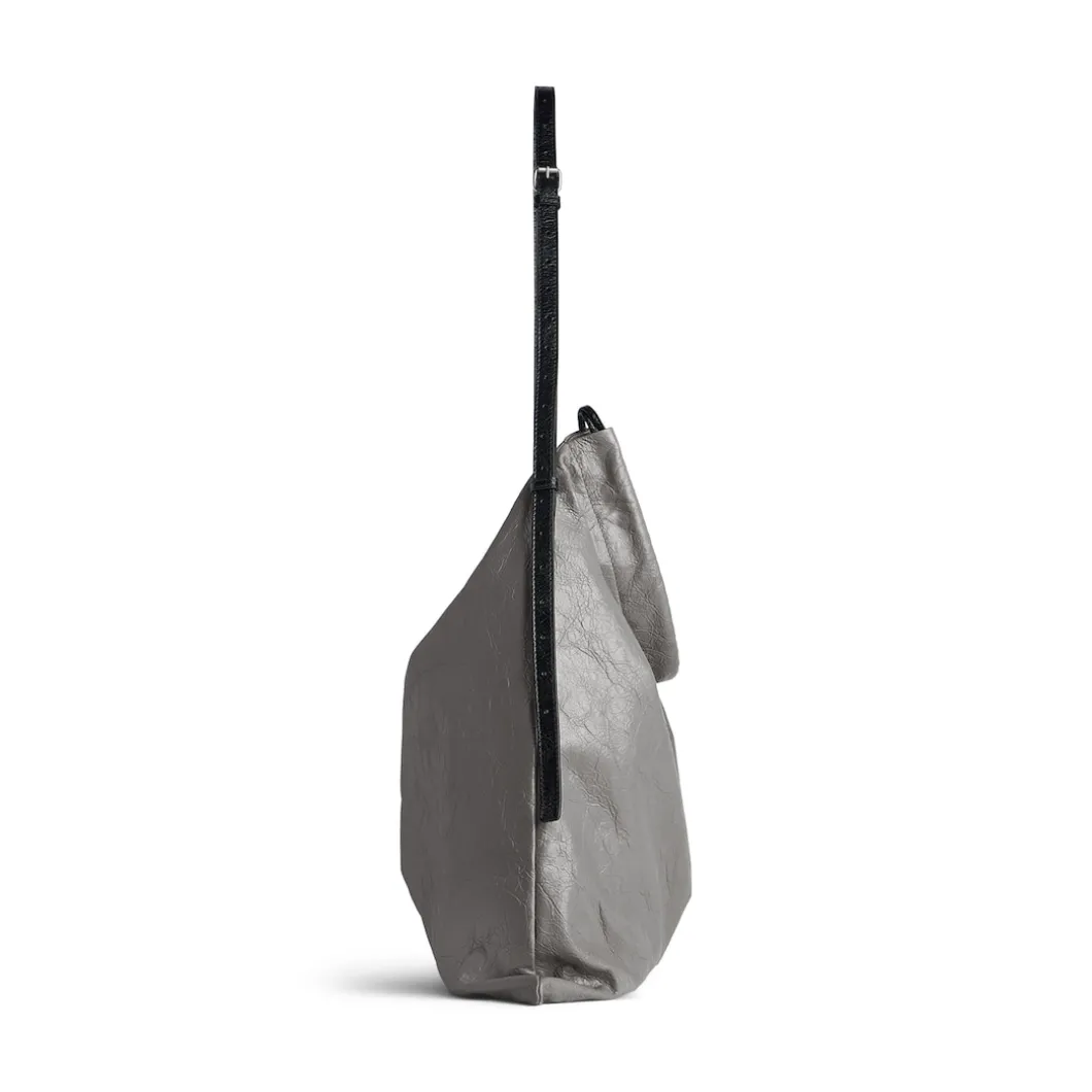 Men's Shopper Large Dust Bag Crossbody Pouch in Grey