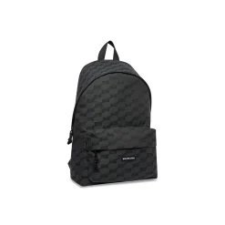 Men's Signature Medium Backpack Bb Monogram Jacquard Canvas in Black