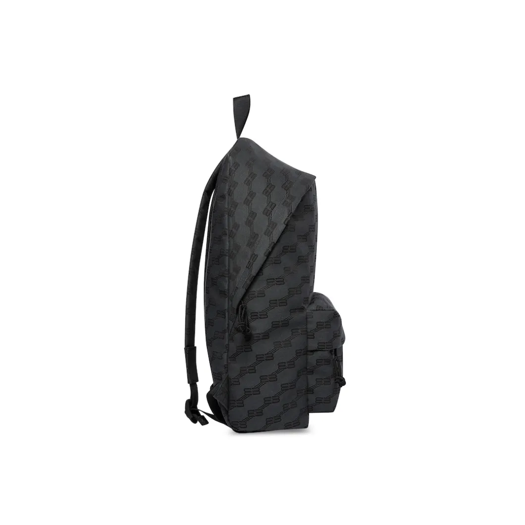 Men's Signature Medium Backpack Bb Monogram Jacquard Canvas in Black