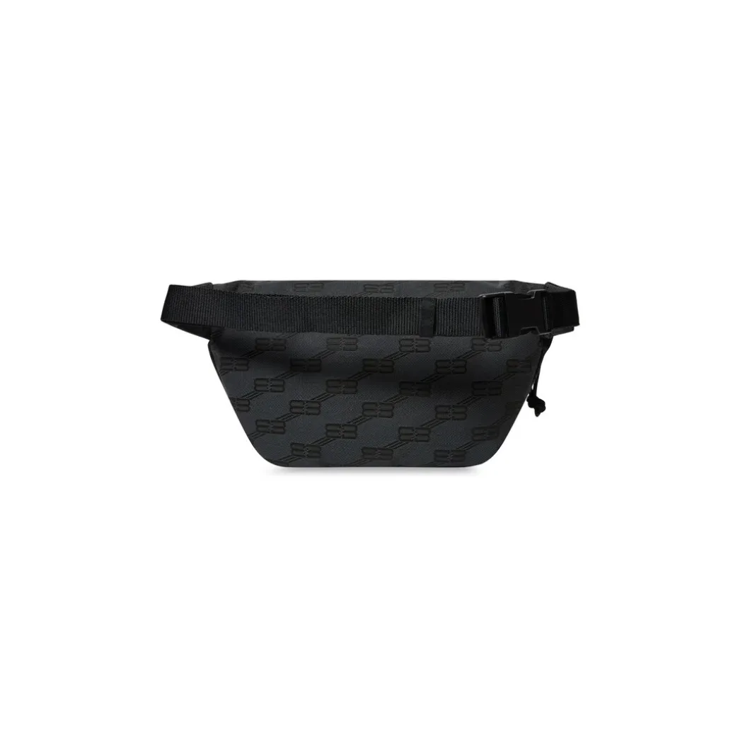 Men's Signature Medium Beltpack Bb Monogram Jacquard Canvas in Black