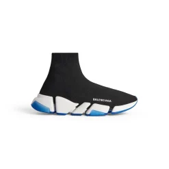 Men's Speed 2.0 Clear Sole Recycled Knit Sneaker in Black