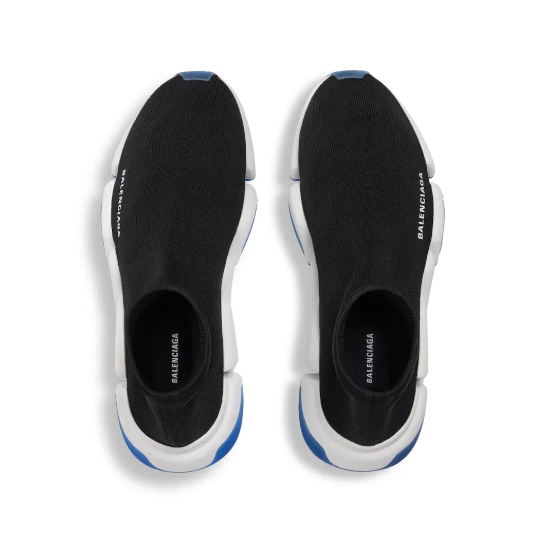 Men's Speed 2.0 Clear Sole Recycled Knit Sneaker in Black