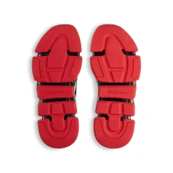 Men's Speed 2.0 Full Clear Sole Recycled Knit Sneaker in Black/red