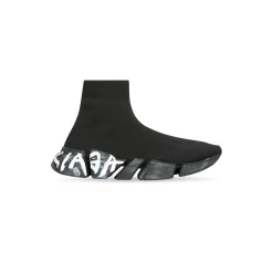 Men's Speed 2.0 Graffiti Recycled Knit Sneaker  in Black