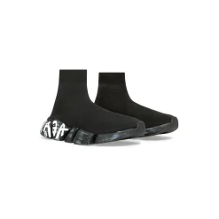 Men's Speed 2.0 Graffiti Recycled Knit Sneaker  in Black
