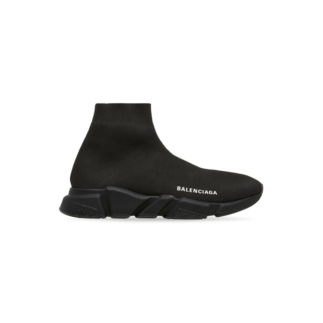 Men's Speed Recycled Knit Sneaker in Black