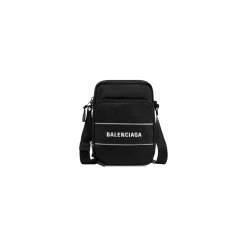 Men's Sport Small Messenger Bag in Black/white