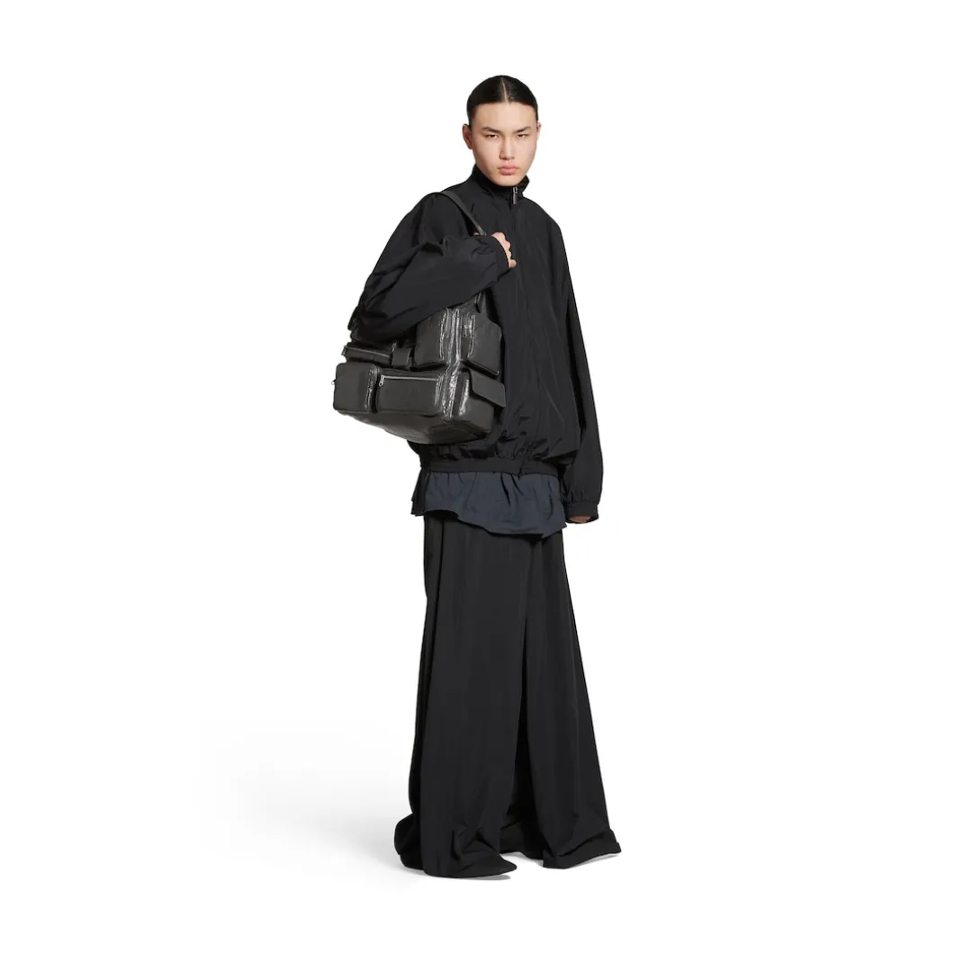 Men's Superbusy Large Sling Bag in Dark Grey