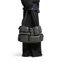 Men's Superbusy Large Sling Bag in Dark Grey