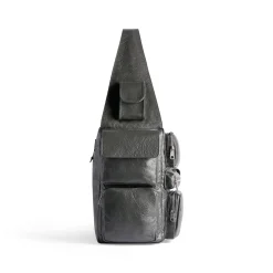 Men's Superbusy Large Sling Bag in Dark Grey