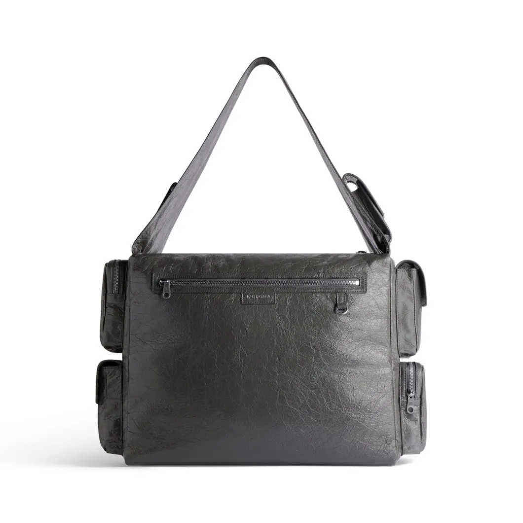 Men's Superbusy Large Sling Bag in Dark Grey