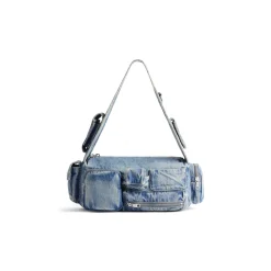 Men's Superbusy Small Sling Bag Denim in Blue
