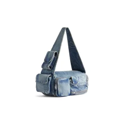 Men's Superbusy Small Sling Bag Denim in Blue