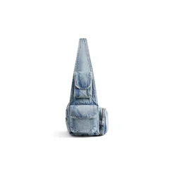 Men's Superbusy Small Sling Bag Denim in Blue