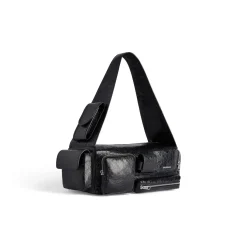 Men's Superbusy Small Sling Bag in Black