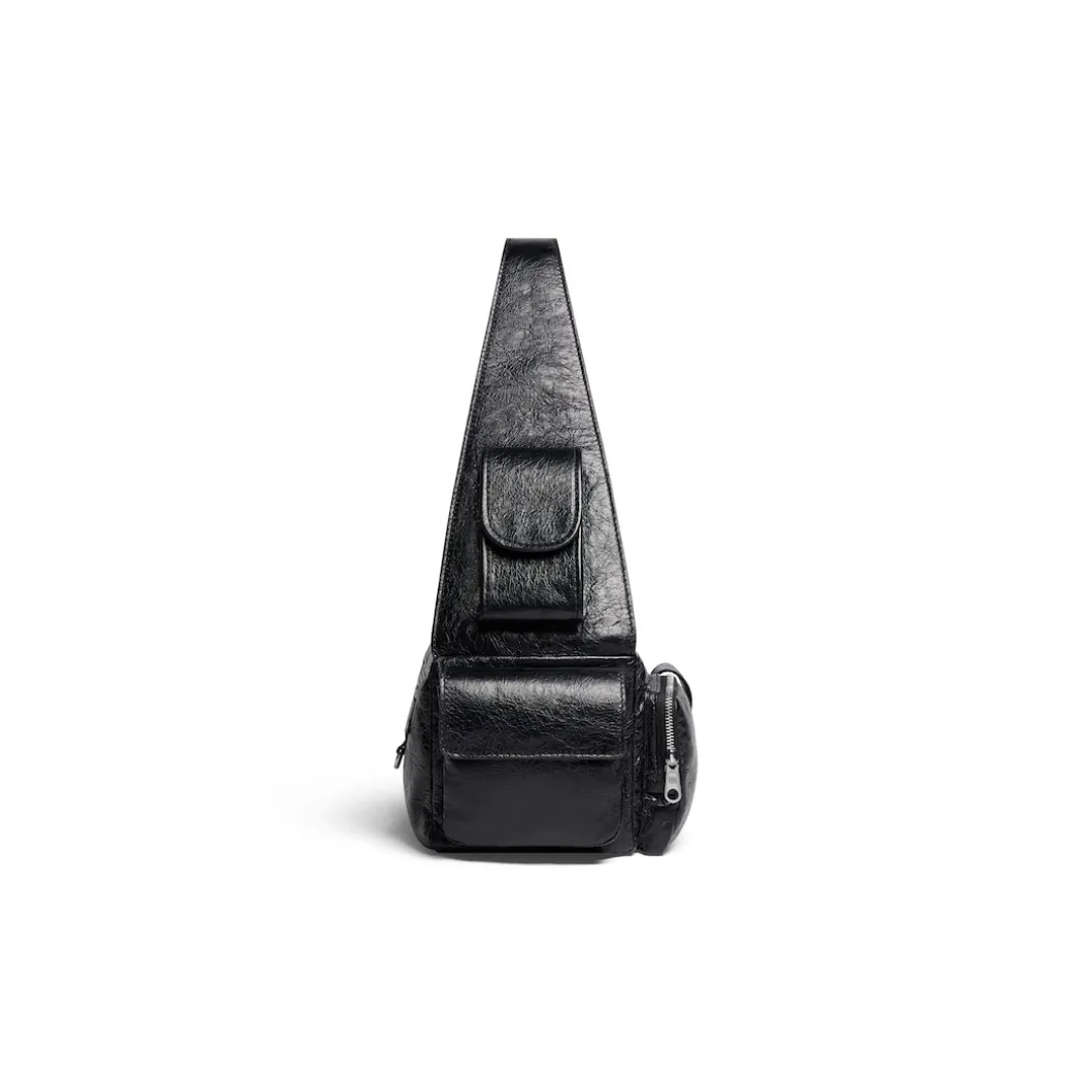 Men's Superbusy Small Sling Bag in Black