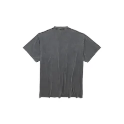 Men's Tbilisi T-shirt Oversized in Black Faded