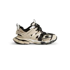 Men's Track Sneaker  in Beige/black