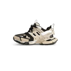Men's Track Sneaker  in Beige/black