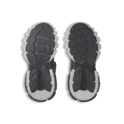 Men's Track Sneaker in Black/silver