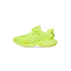 Men's Track Sneaker In Full Mesh in Fluo Yellow