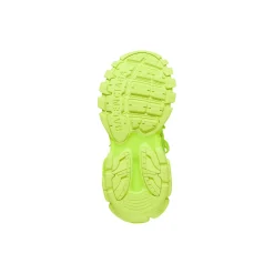 Men's Track Sneaker In Full Mesh in Fluo Yellow