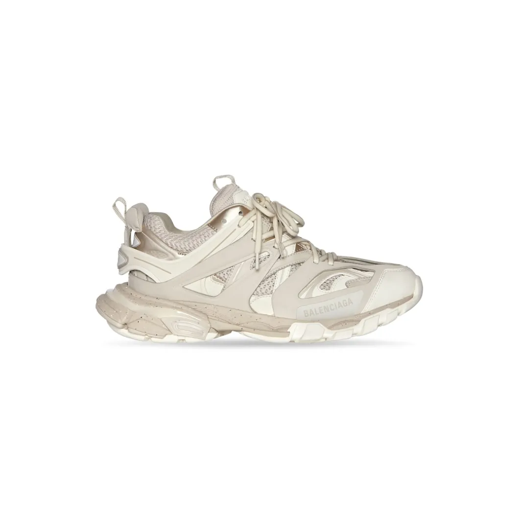 Men's Track Sneaker Recycled Sole in Beige