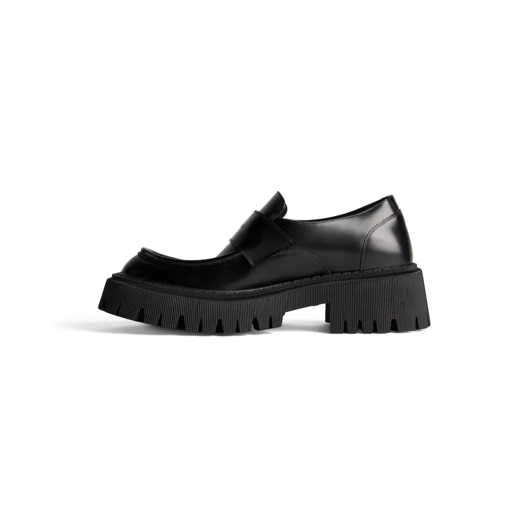 Men's Tractor Loafer in Black