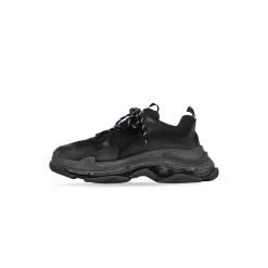 Men's Triple S Clear Sole Sneaker  in Black