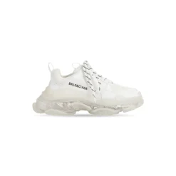 Men's Triple S Clear Sole Sneaker  in White
