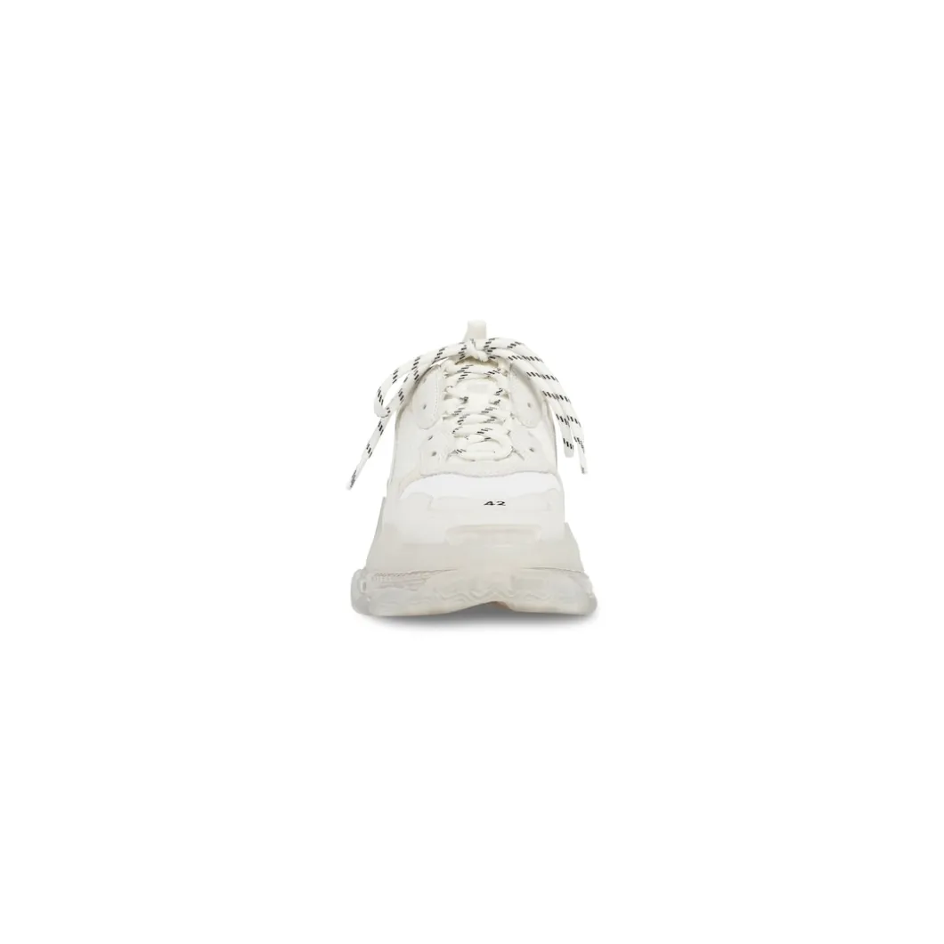 Men's Triple S Clear Sole Sneaker in White