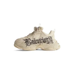 Men's Triple S Sneaker Diy Metal  in White/red/black