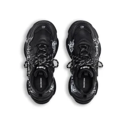 Men's Triple S Sneaker Diy Metal in Black/white