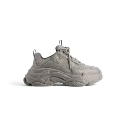 Men's Triple S Sneaker With Rhinestones  in Dark Grey