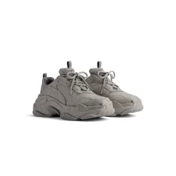 Men's Triple S Sneaker With Rhinestones  in Dark Grey