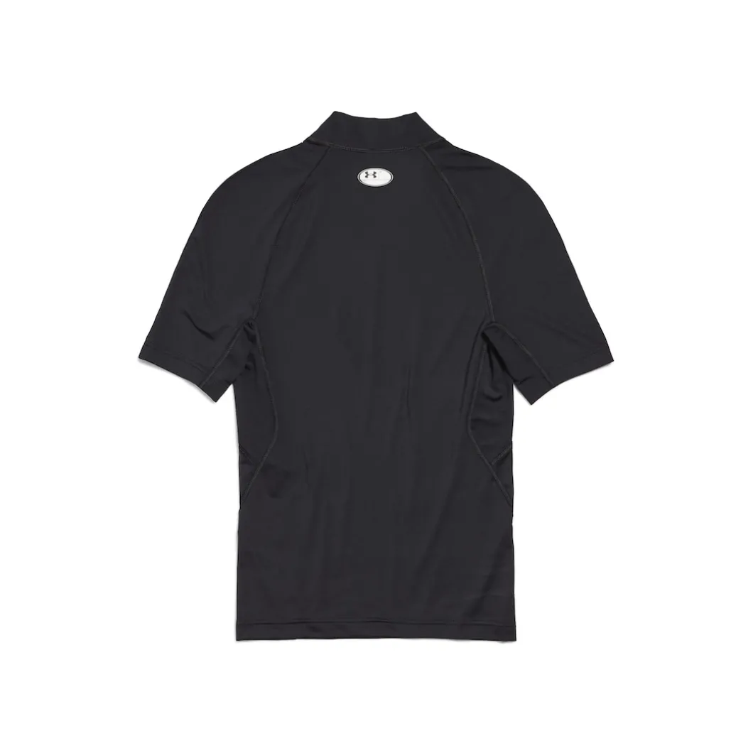 Men's Under Armour® Mock Neck T-shirt in Black