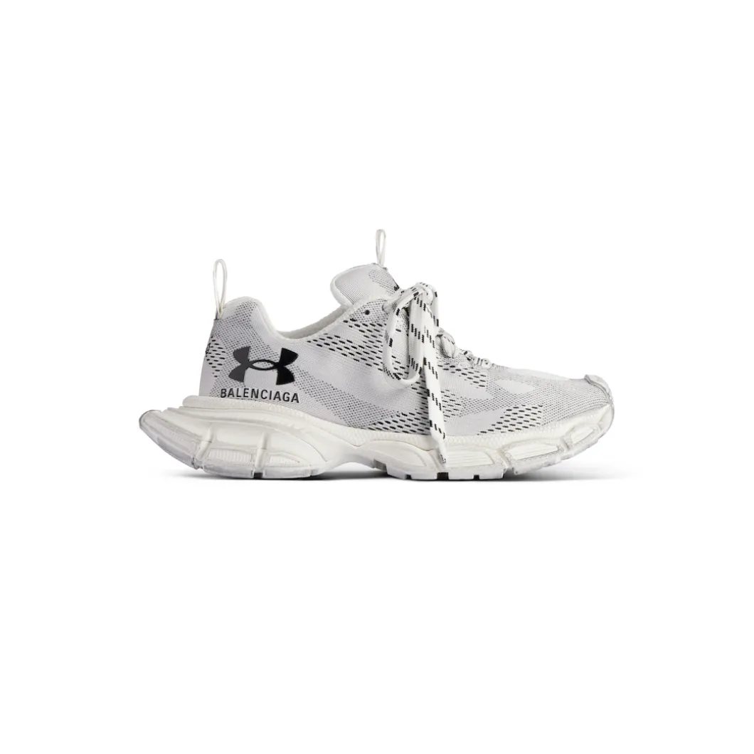Men's Under Armour® 3xl Knit Sneaker in White/black