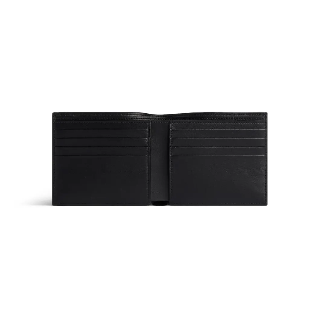 Men's Unity Square Folded Wallet in Black
