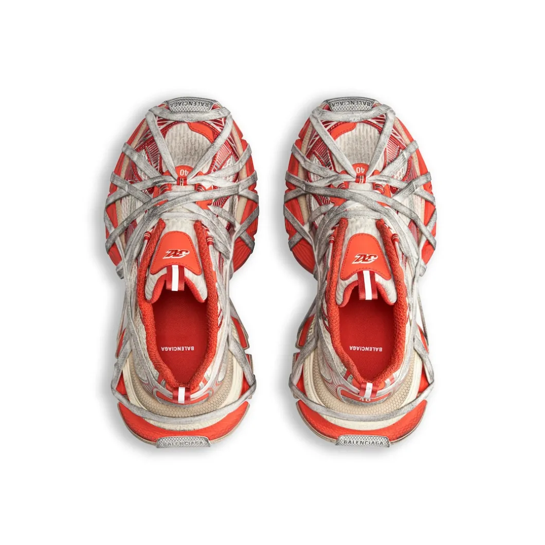 Men's 3xl Extreme Lace Sneaker in Orange/beige