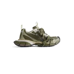 Men's 3xl Sneaker  in Dark Green/light Beige