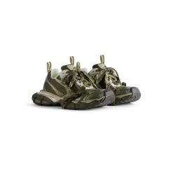 Men's 3xl Sneaker  in Dark Green/light Beige